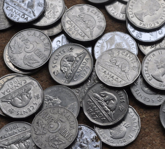 Canadian Nickels 1922 - 1991 - Choose By Date, Conditions Listed - Canada Nickels By Date - Excellent Conditions / High Grades