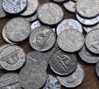 Canadian Nickels 1922 - 1991 - Choose By Date, Conditions Listed - Canada Nickels By Date - Excellent Conditions / High Grades