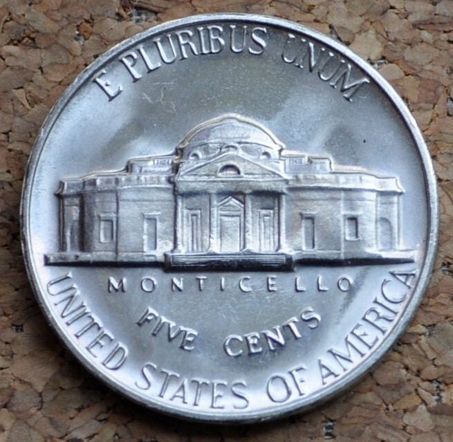 1967 Jefferson Nickel - BU (Uncirculated) Condition - Full Mint Luster - Beautiful coin for a collection - 1967 P Nickel - 1967 P Jefferson