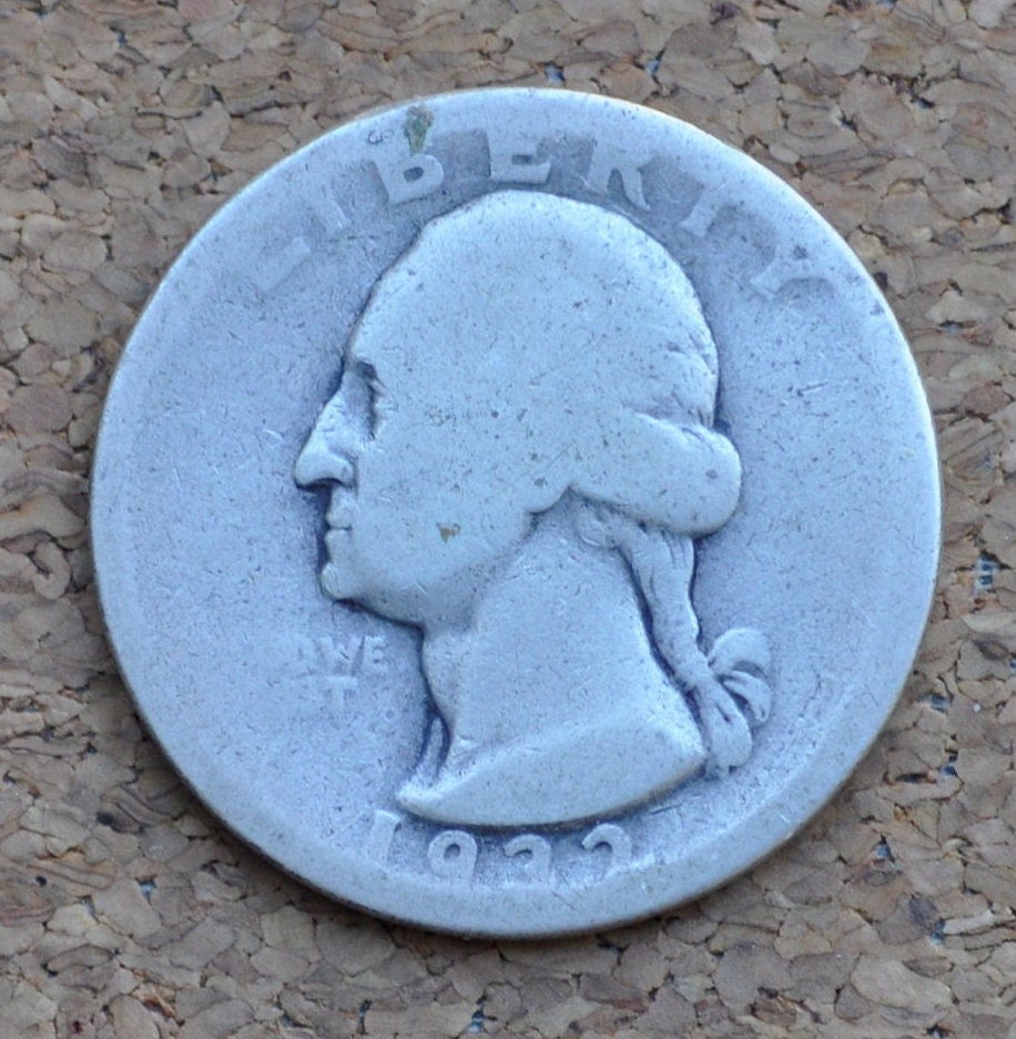 1932-S Washington Silver Quarter - G (Good) Condition - San Francisco Mint - Key Date Quarter 1932 S - 1932 S Washington Quarter Collection