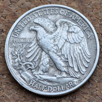 1939 Walking Liberty Silver Half Dollar - XF45 (Extremely Fine to AU50) - Philadelphia Mint - 1939-P Half Dollar / 1939 P Half Dollar