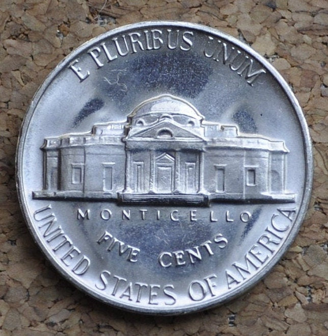 1967 Jefferson Nickel - BU (Uncirculated) Condition - Full Mint Luster - Beautiful coin for a collection - 1967 P Nickel - 1967 P Jefferson