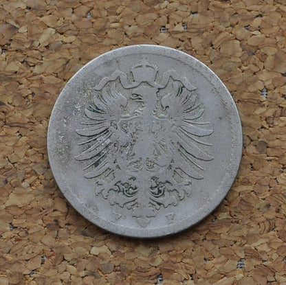 1874 German 10 Pfennig Deutsches Reich - Good condition - Second Reich of Germany 1874 - 1800s German Coin - Ten Pfennig 1874