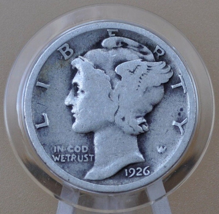 1926 Mercury Silver Dime P,D,S - Choose by Mint Mark and Grade - 1926 Silver Dime 1926 D Mercury Dime 1926 S Winged Liberty Head Dime