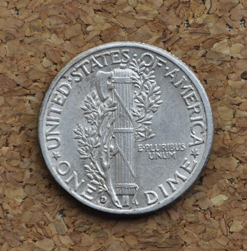 1945 Mercury Silver Dimes, P,D,S - Choose by Mint & Grade - 1945 D Winged Liberty Head Silver Dime 1945 S Dime 1945