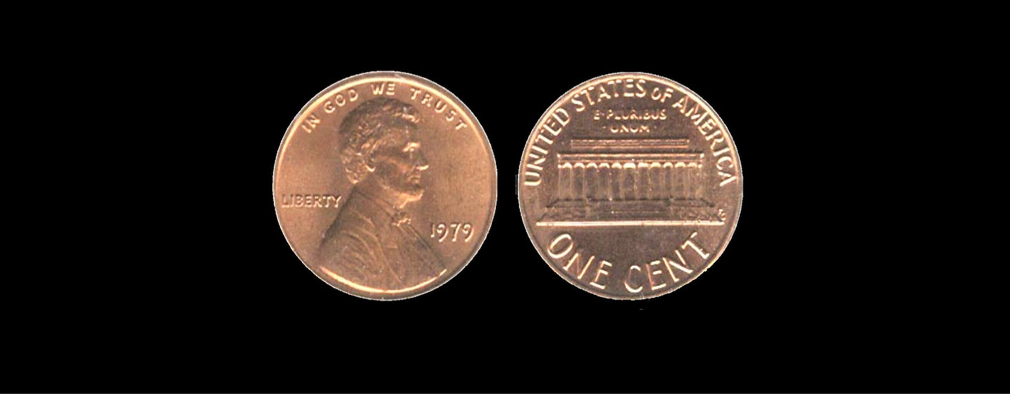 1979 Lincoln Memorial Penny Cent - EF XF - Extra Fine - Collectible Coin