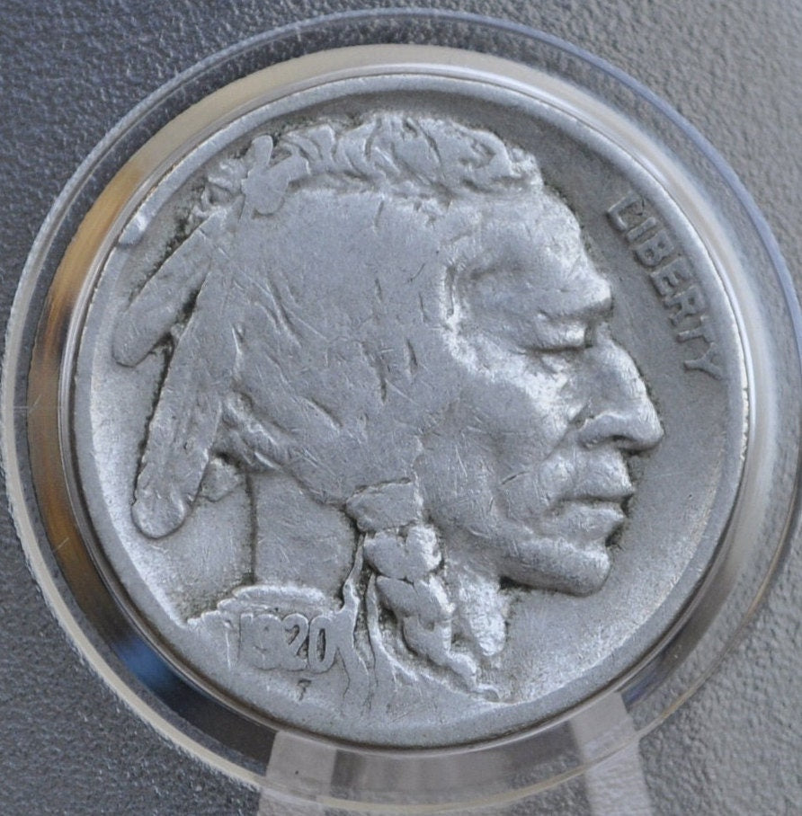 1920-S Buffalo Nickel - VG-F (Very Good to Fine) Grades; Choose by Grade - San Francisco Mint - 1920 S Nickel Indian Head - Better Date