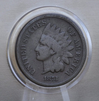 1873 Indian Head Penny - Choose by Grade / Condition - Good Date, Harder To Find - Indian Head Cent 1873 - Open 3 Variety