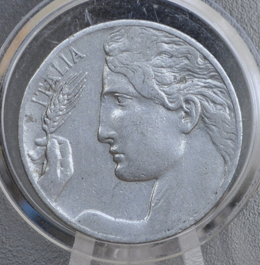 1920 Italian 20 Centesimi Coin - Vittorio Emanuele III - C.20 - VF (Very Fine) Condition; Beautiful Design & Artwork - Italy 20 Centesimi