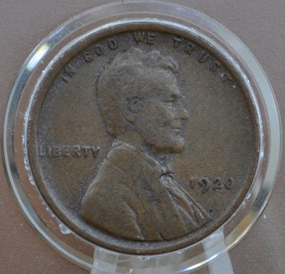 1920 Wheat Penny - VG-F (Very Good to Fine) Grade / Condition - Philadelphia Mint - 1920 Wheat Ear Cent 1920 Penny Wheat Cent 1920 P