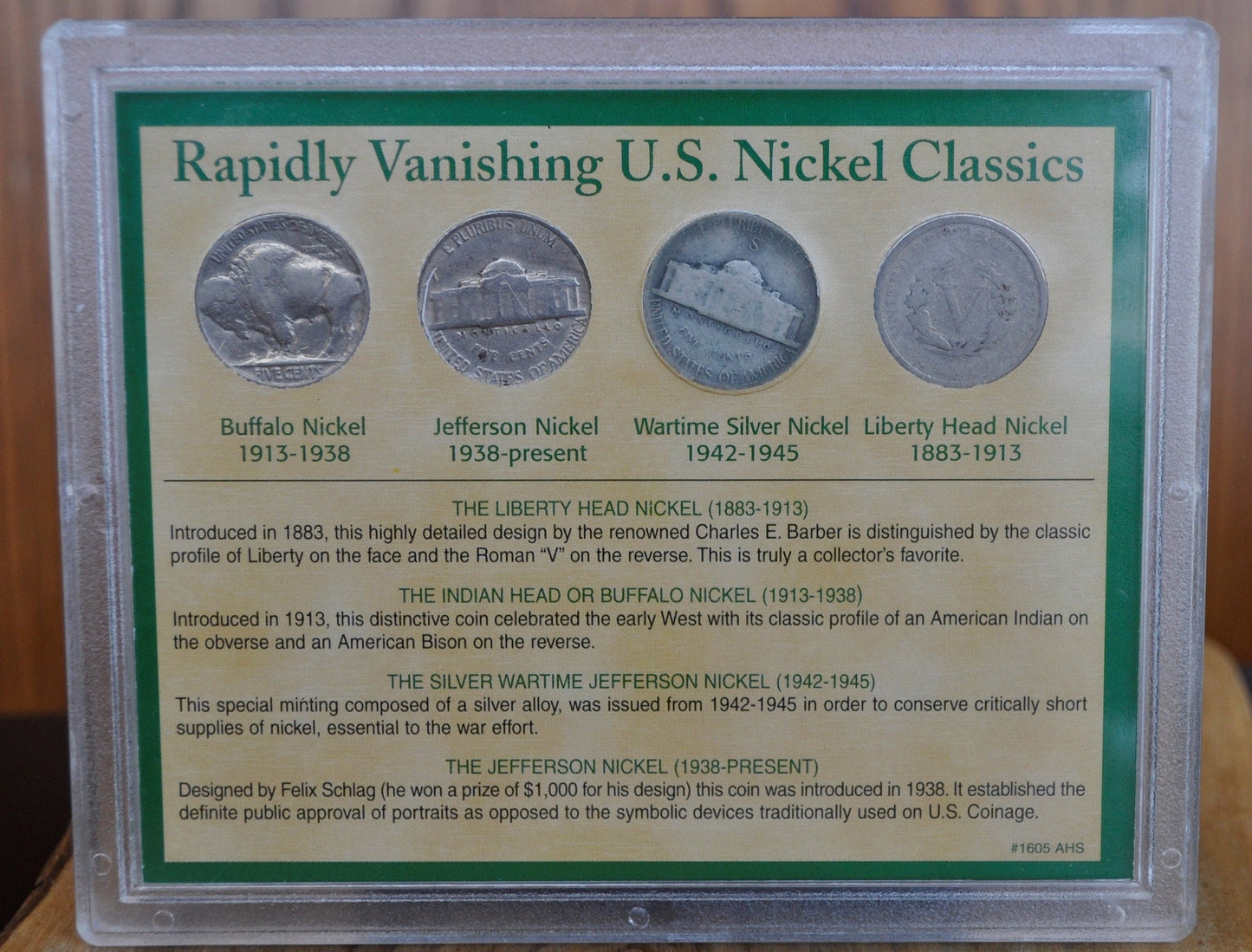 American Nickels of the 20th Century Collection - Silver War Nickels, Jefferson Nickels, Buffalo Nickels, and V Nickels Liberty Head