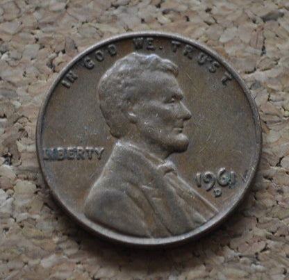 1961 P & D Lincoln Memorial Pennies - Choose by Grade - Philadelphia, Denver Mints - Collectible Coin - 1961 P 1961 D Memorial Cent