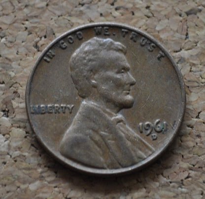 1961 P & D Lincoln Memorial Pennies - Choose by Grade - Philadelphia, Denver Mints - Collectible Coin - 1961 P 1961 D Memorial Cent