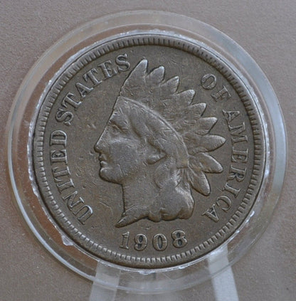 1908-S Indian Head Penny - Choose by Grade - Rare, Key Date - 1908 S US One Penny - 1908 S Indian Head Cent 1908 S