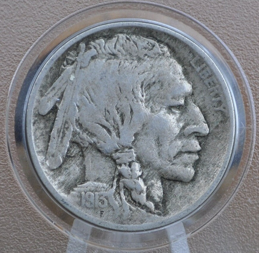 1913 Buffalo Nickel Type 1 - Choose by Grade / Condition Clear Date -Vintage US Coin First Year Made - 1913 Nickel Type One Type 1 1913