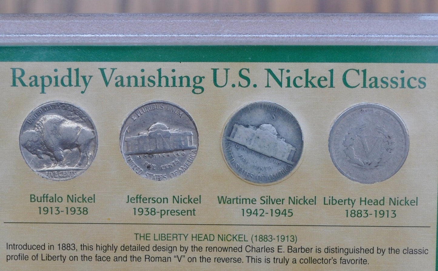 American Nickels of the 20th Century Collection - Silver War Nickels, Jefferson Nickels, Buffalo Nickels, and V Nickels Liberty Head