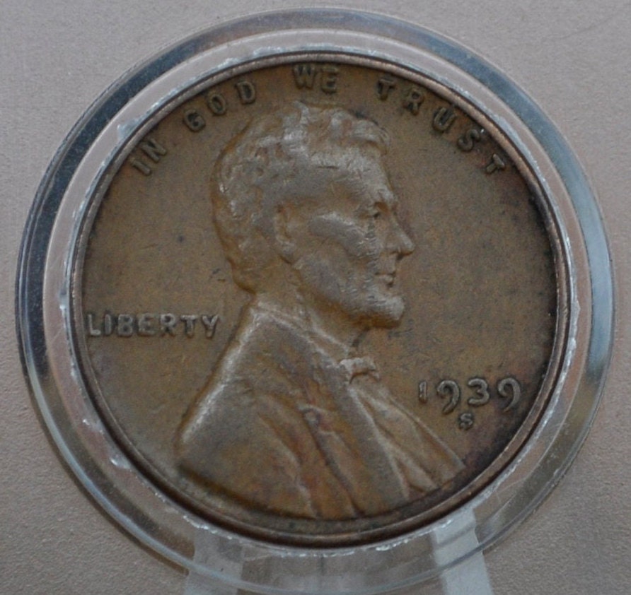 1939 P,D,S Wheat Pennies - Choose by Mint / Grade - Wheat Ear Cent 1939 Wheat Back Penny / Wheat Back 1939D Wheat Cent