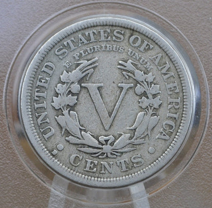 1912 D Liberty Head Nickel - G-VG (Good to Very Good) Grade / Condition - Denver Mint - Liberty Nickel 1912 D Nickel 1912-D V Nickel