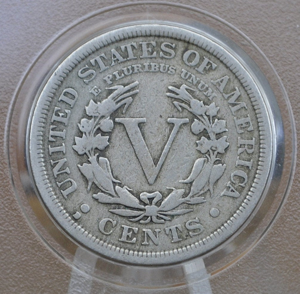 1912 D Liberty Head Nickel - G-VG (Good to Very Good) Grade / Condition - Denver Mint - Liberty Nickel 1912 D Nickel 1912-D V Nickel