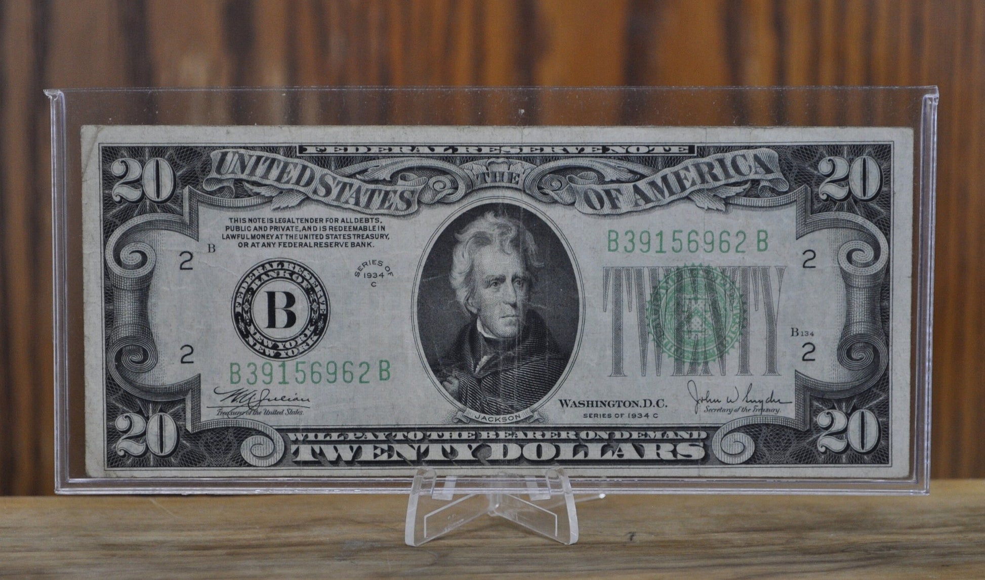 1934 20 Dollar Bill - Choose by Grade - Random Series 1934 Twenty Dollar Federal Reserve Note - Fr#2054 - Fr#2058