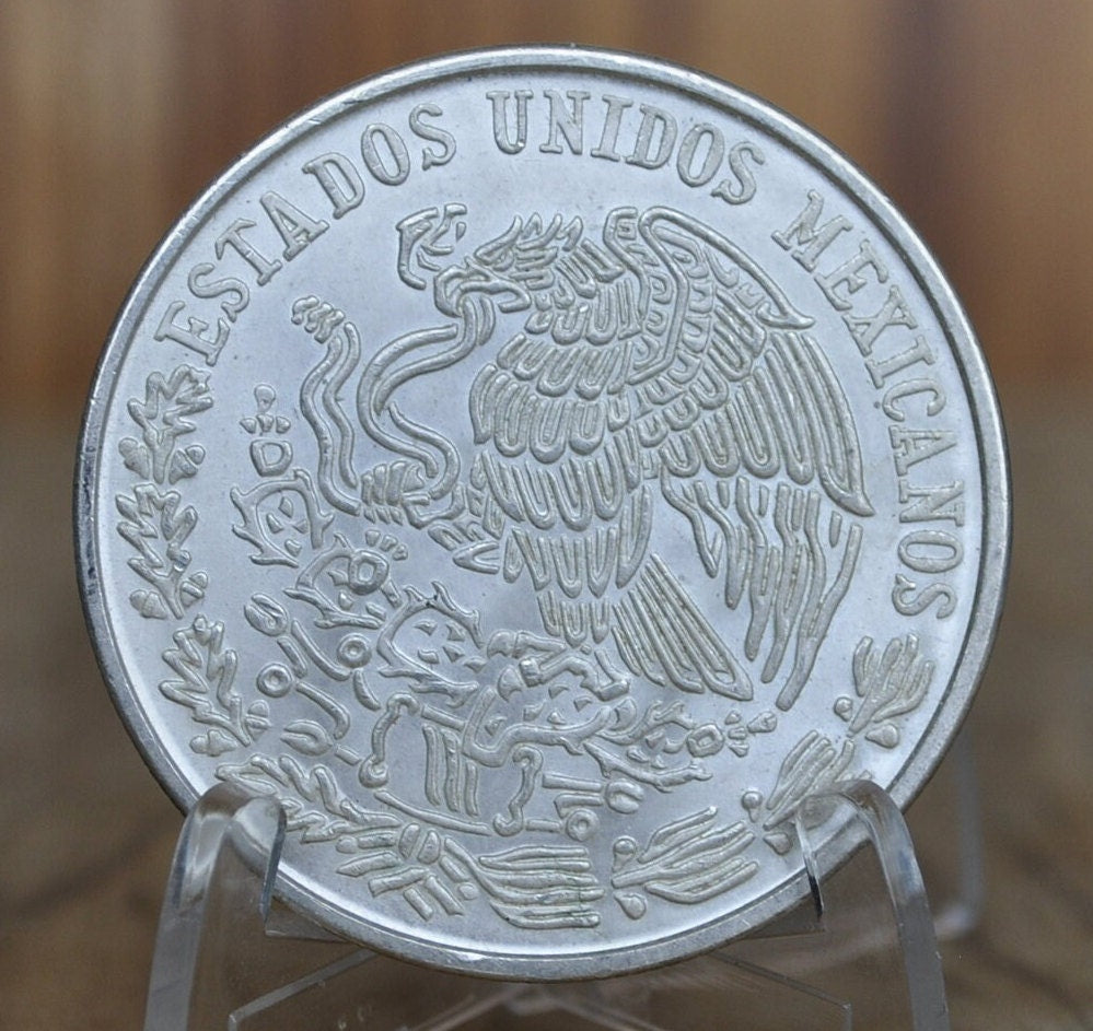 1977 100 Pesos Silver Coin - Mexico - BU (Uncirculated) Grade / Condition - One Hundred Pesos Silver 1977 Mexican Coin, 72% Silver