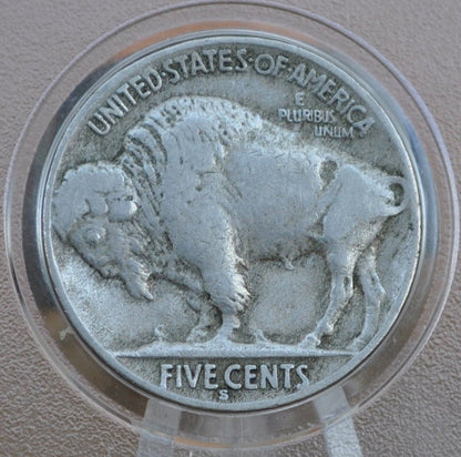 1920-S Buffalo Nickel - VG-F (Very Good to Fine) Grades; Choose by Grade - San Francisco Mint - 1920 S Nickel Indian Head - Better Date