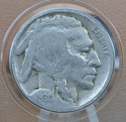 1930-S Buffalo Nickel - G-VF (Good to Very Fine) Grade - Excellent Date - San Francisco Mint - 1930 S Nickel Indian Head Nickel 1930 S