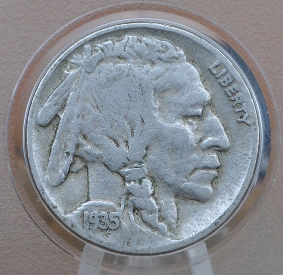 1935 Buffalo Nickel - VF-AU (Very to About Uncirculated) Grades; Choose by Grade - Buffalo Nickels 1935 Indian Head Nickel - Higher grades