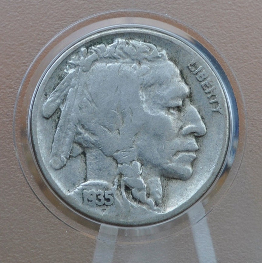 1935-S Buffalo Nickel - VG-AU (Very Good to About Uncirculated) Grades; Choose by Grade San Francisco Mint - 1935 S Indian Head Nickel 1935S
