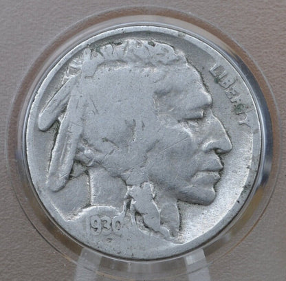 1930-S Buffalo Nickel - G-VF (Good to Very Fine) Grade - Excellent Date - San Francisco Mint - 1930 S Nickel Indian Head Nickel 1930 S