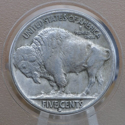 1937-D Buffalo Nickel - VF-XF (Very to Extremely Fine) Grades; Chose by Grade - Denver Mint - Indian Head Nickel 1937 D Nickel