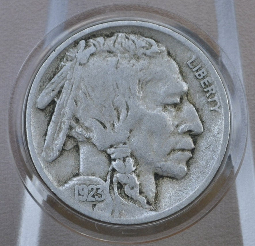 1923 Buffalo Nickel - Choose by Grade/Condition - Philadelphia Mint - Vintage US Coin - 1923 P Nickel Indian Head 1923P