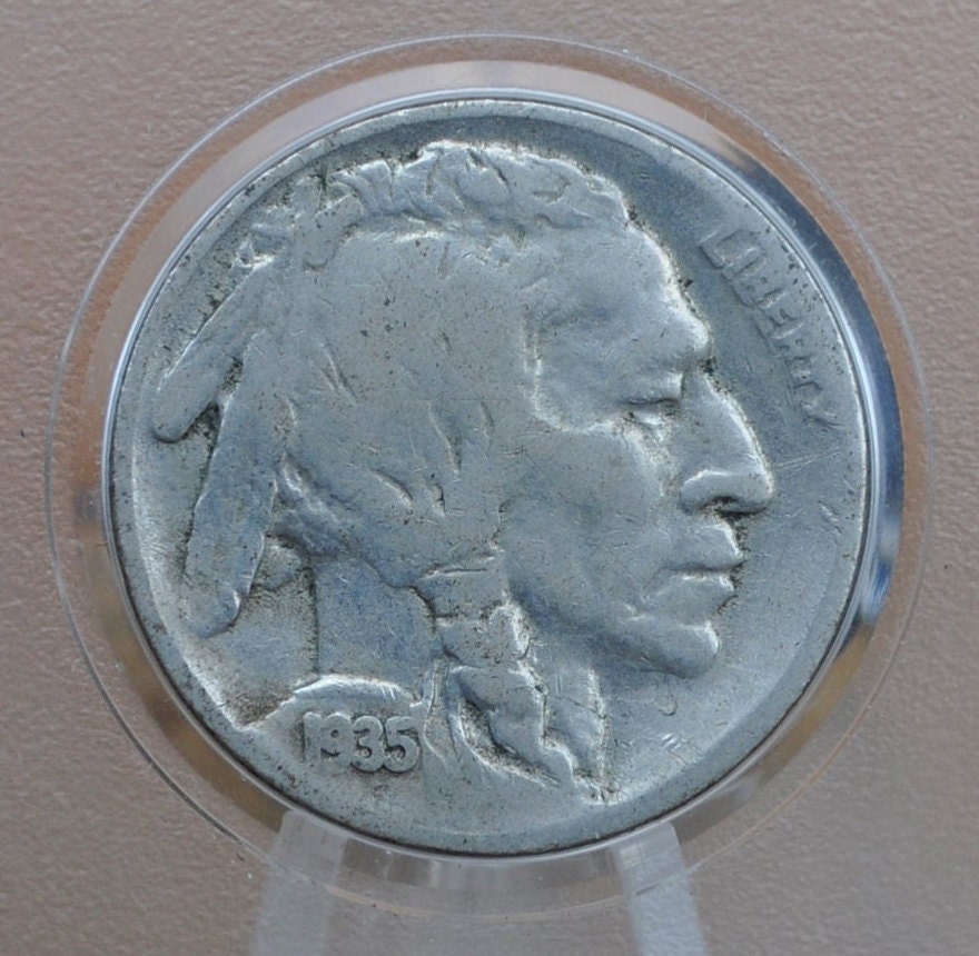 1935-S Buffalo Nickel - VG-AU (Very Good to About Uncirculated) Grades; Choose by Grade San Francisco Mint - 1935 S Indian Head Nickel 1935S
