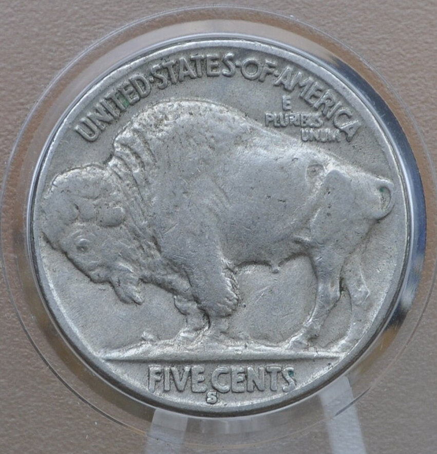1936-S Buffalo Nickel - Choose by Grade VF-BU (Very Fine to Uncirculated) - San Francisco Mint - 1936 S Indian Head Nickel 1936 S