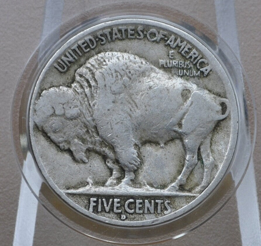 1928-D Buffalo Nickel - VG-VF Grades; Choose by Grade - 1928 D Indian Head Nickel - Denver Mint - Buffalo Nickel 1928 D; Better Date