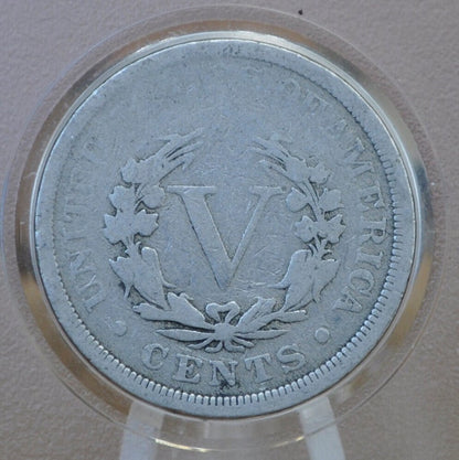 1901 Liberty Head Nickel - G-F (Good to Fine), Choose by Grade - V Back Nickel Liberty Head Nickel 1901 V Nickel - 1901 Nickel