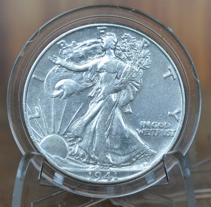 1941 Walking Liberty Silver Half Dollar - Choose by Grade - WWII Era Half- 1941 P Wlh 1941 Half Dollar