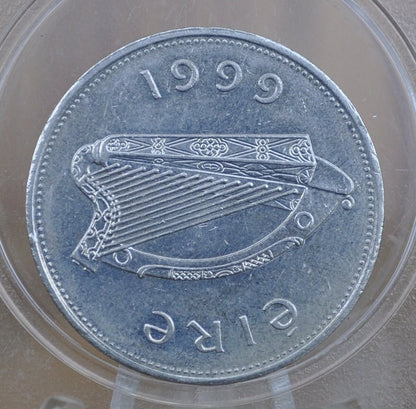 1990s Irish 1 Punt Pound Coin - Great Condition - 1990 One Pound Coin Ireland / UK - Stag Design Irish Coins - Erie 1990, 1999, 1994, 1998