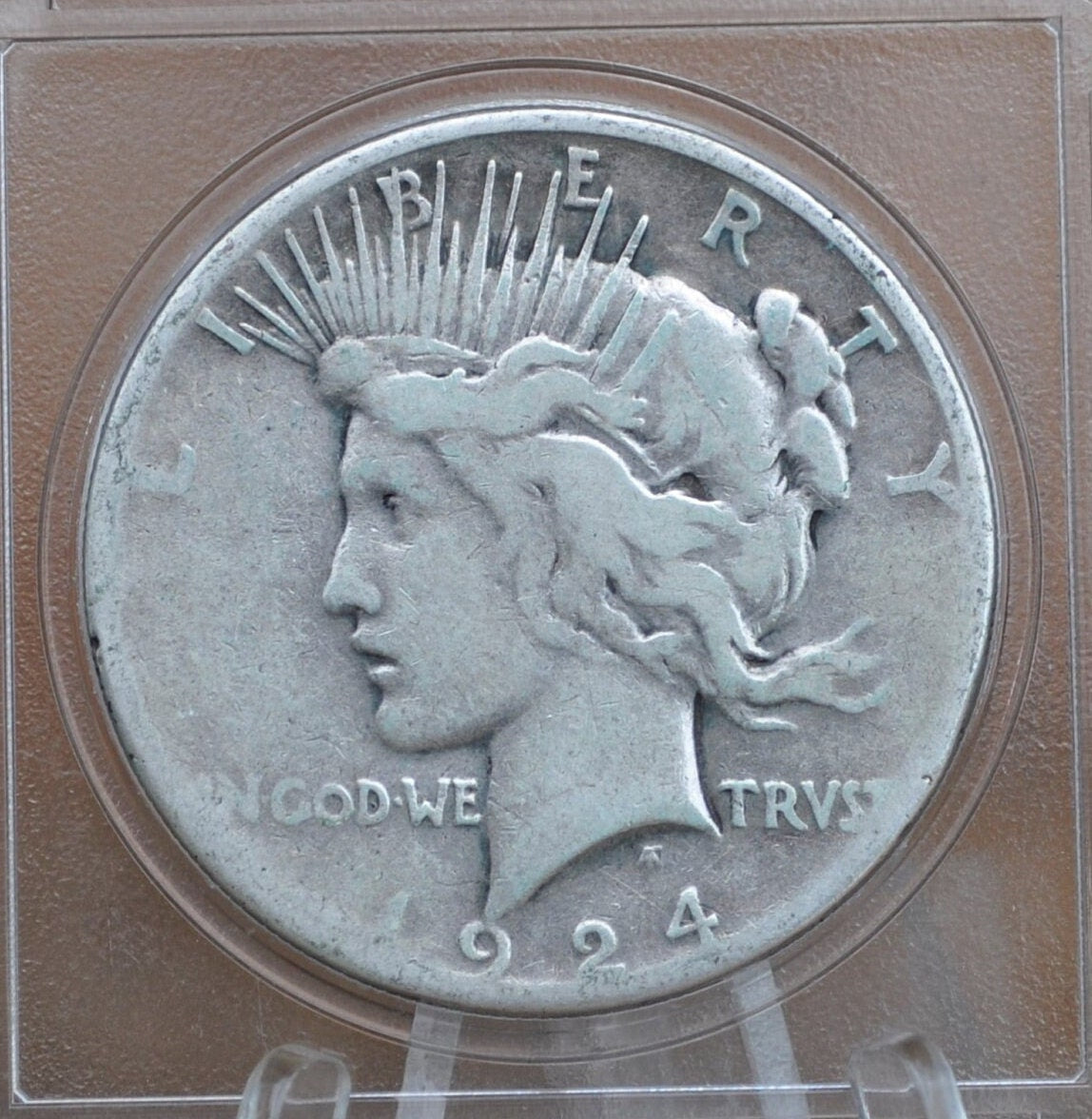 1924-S Peace Silver Dollar - Choose by Grade - 1924 S Silver Dollar - Lower Mintage - 1924S Silver Dollar Peace -San Francisco Mint