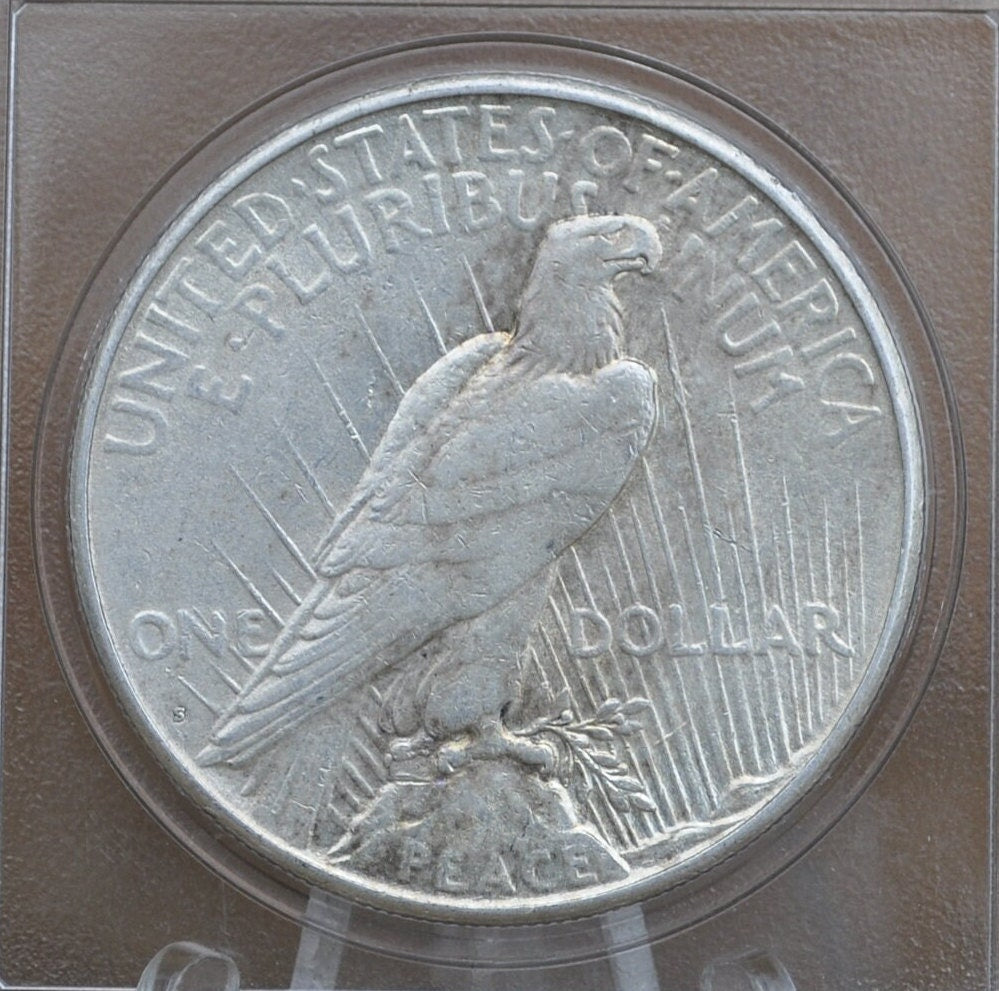 1925-S Peace Silver Dollar - Choose by Grade, VF-XF (Very to Extremely Fine) - San Francisco Mint - 1925 S Peace Dollar 1925 Silver Dollar