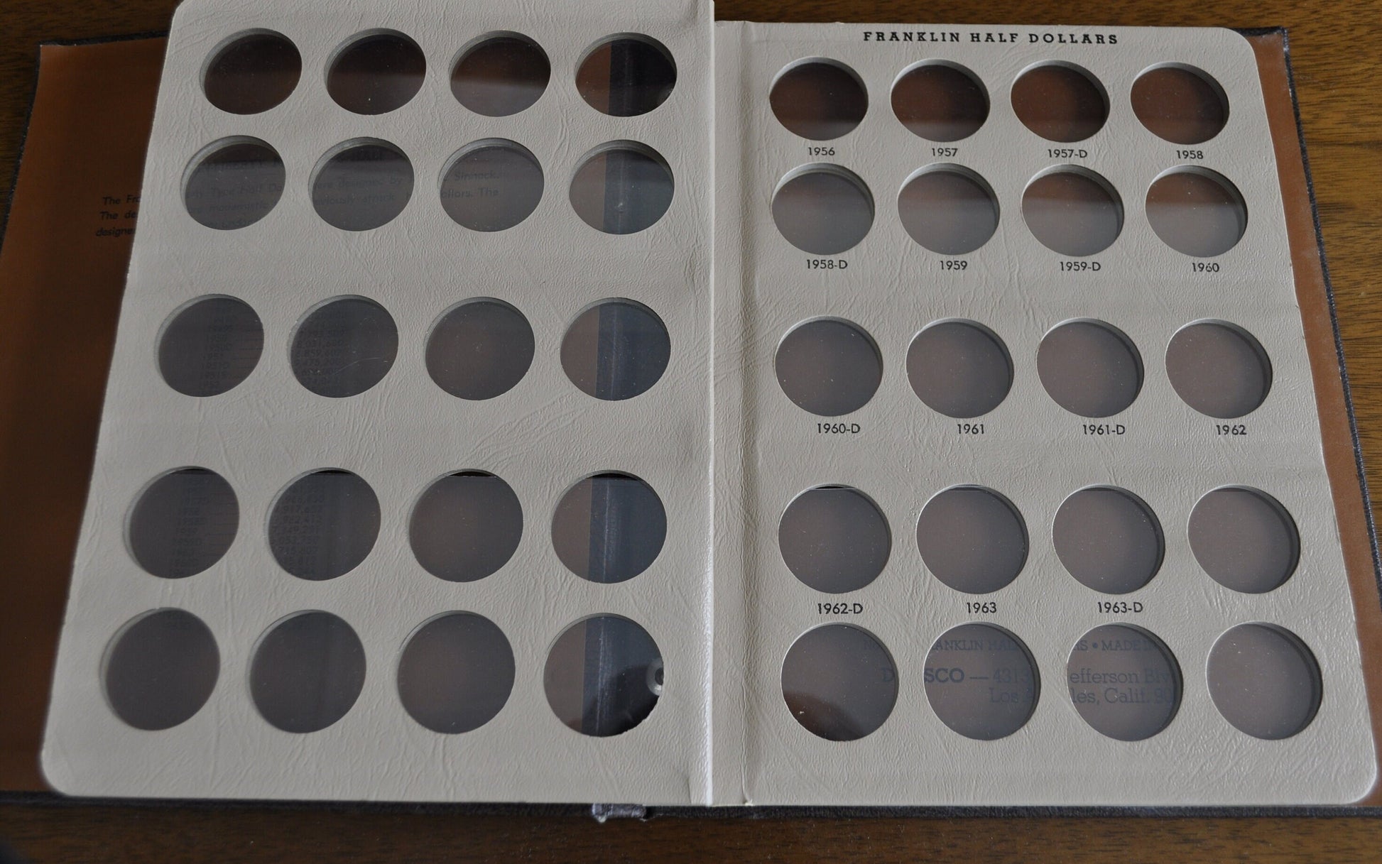 Dansco Half Dollar Albums, Liberty Walking, Franklin, Kennedy - Multiple Types, Used and New 7165 Dansco Album 7160 7161