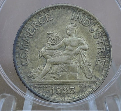 1920's French 1 Franc and 50 Centimes Coins - Choose by Date - Great Conditions - Bon Pour 1 Franc "Commerce Industrie"