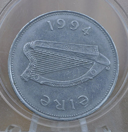 1990s Irish 1 Punt Pound Coin - Great Condition - 1990 One Pound Coin Ireland / UK - Stag Design Irish Coins - Erie 1990, 1999, 1994, 1998