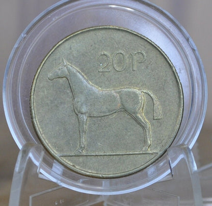 Irish 20 Pence Coins - Great Conditions - Erie 1986 Ireland 1994 - 20 Pence Coin UK, Horse Design 1980s, 1990s, 2000s