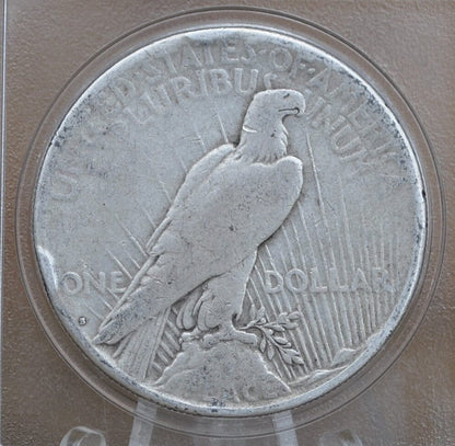 1924-S Peace Silver Dollar - Choose by Grade - 1924 S Silver Dollar - Lower Mintage - 1924S Silver Dollar Peace -San Francisco Mint