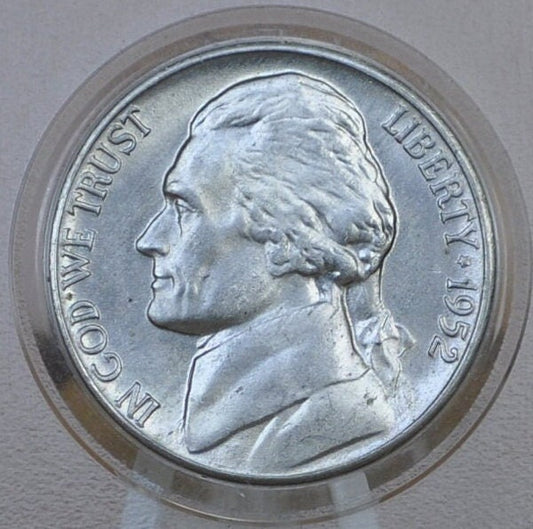 1952 Jefferson Nickel - Choose by Grade - Philadelphia Mint - 1952 P Nickel Jefferson 1952P