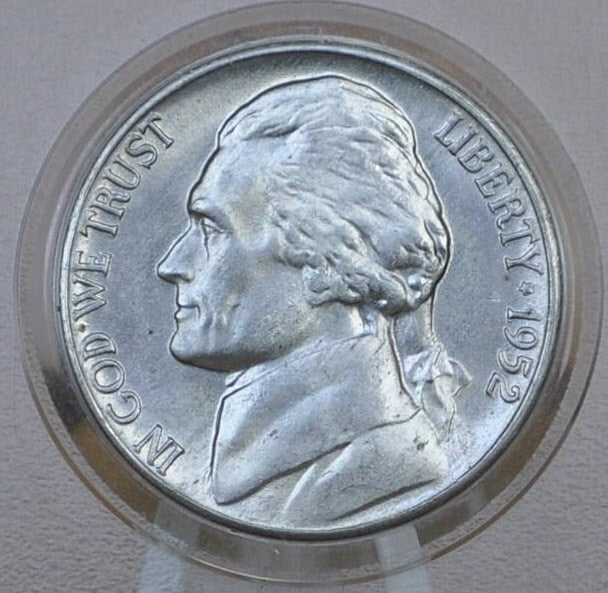 1952 S Jefferson Nickel - Choose by Grade - San Francisco Mint - Jefferson 1952S Nickel