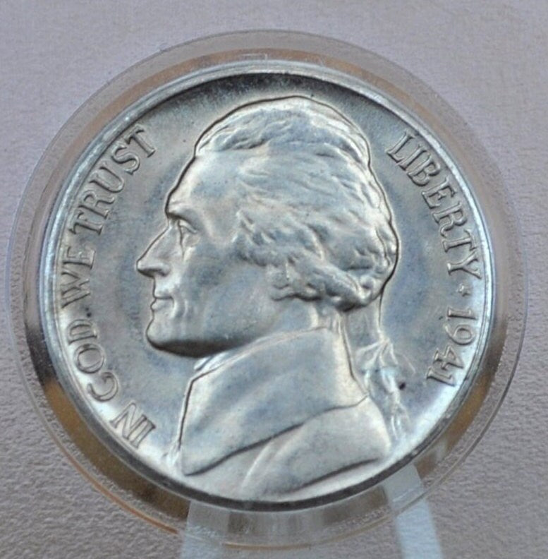 1941 PDS Jefferson Nickels - P,D,S - Choose by Mint Mark and Grade - 1941 S Jefferson Nickel 1941 D Jefferson Nickel 1941 P