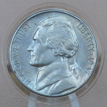 1947 PDS Jefferson Nickels - P,D,S - Choose by Mint Mark and Grade - 1947 S Jefferson Nickel 1947 D Jefferson Nickel 1947 P