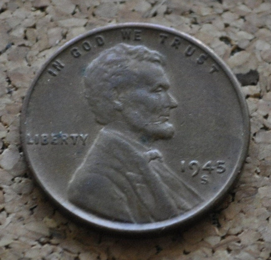 1945 P,D,S Wheat Pennies - Choose by Mint & Grade - 1945 S Wheat Ear 1945 D Wheat Back 1945 Penny - WWII Era Coin